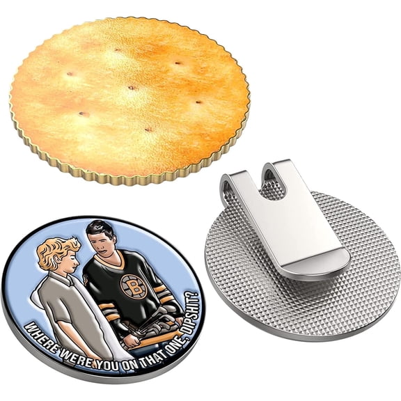 K9King Funny Gilmore Cracker Ball Marker with Magnetic Hat Clip and Bonus Marker, 3-Piece Set