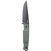 KA-BAR Apex Fixed Blade Knife 3.9 Clip Point D2 Black PVD Blade Glass Filled Nylon Handle Green