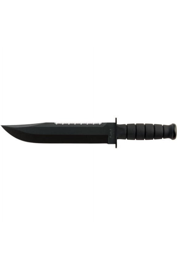 Clip-Point Tactical Knife with Leather Sheath