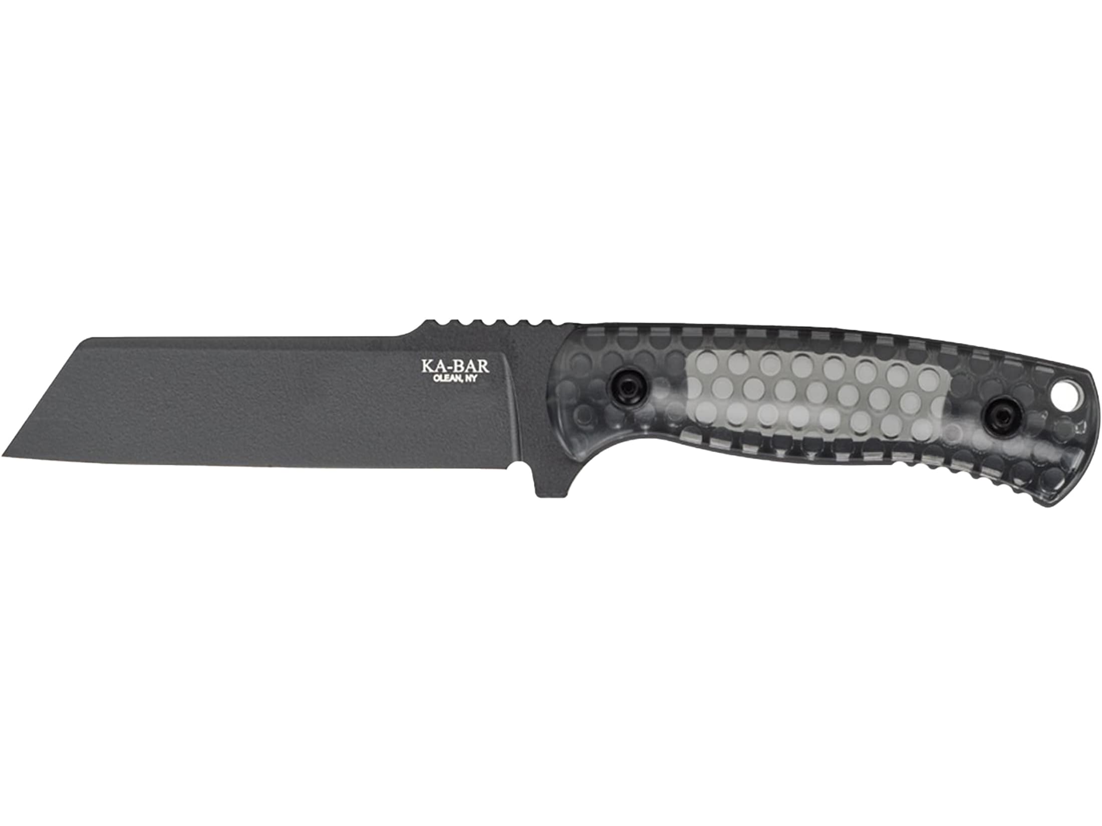 KA-BAR Cool Name Fixed Blade Knife 4.62" Sheepsfoot 1095 Cro-Van Black Blade...