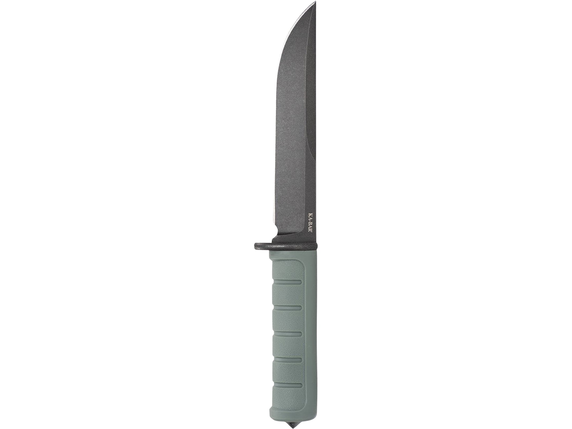 KA-BAR Dust I Fixed Blade Knife 6.125" Clip Point D2 Black PVD Blade Glass Filled Nylon Handle Green