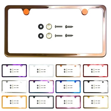 Buy DODGE HEMI CHROME BRASS LICENSE PLATE FRAME TAG *SCRIPT In World