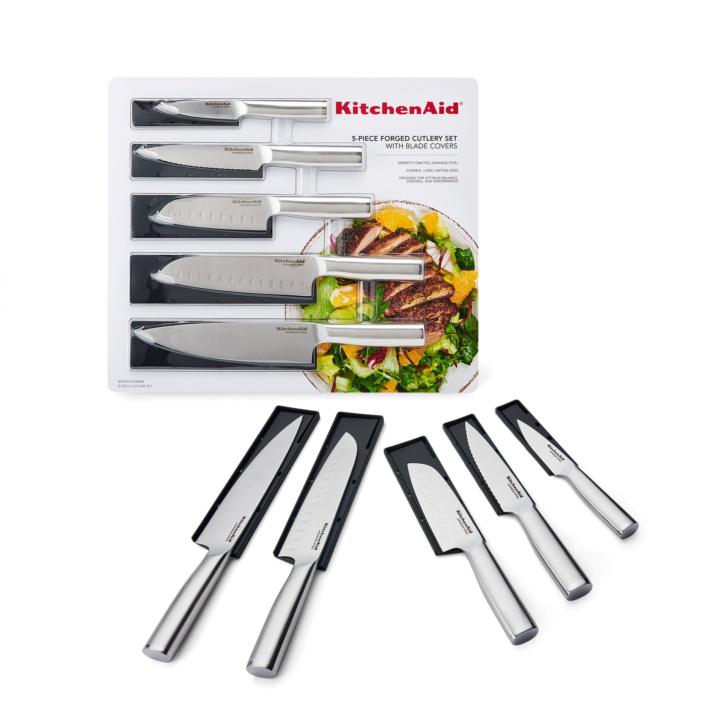 KitchenAid Gourmet 5-Piece Forged Stainless Steel 