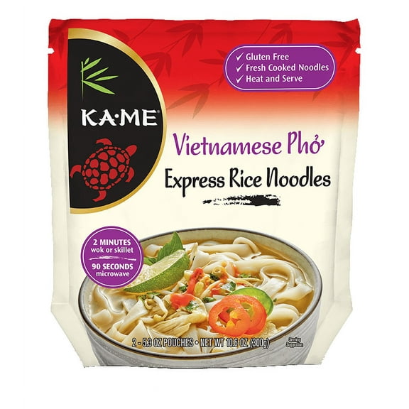 KA-ME Vietnamese Pho Express Rice Noodles, 5.3 Oz, 2 Pack Pack Of 6