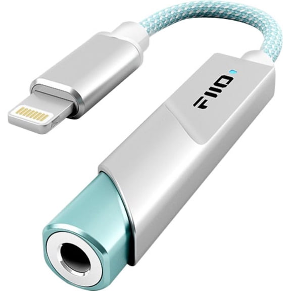 KA11 Lightning to 3.5mm Audio Adapter 32bit/384KHz, USB Dongle H DAC Ampler for Android/iOS/Windows/Mac (Silver, LT)