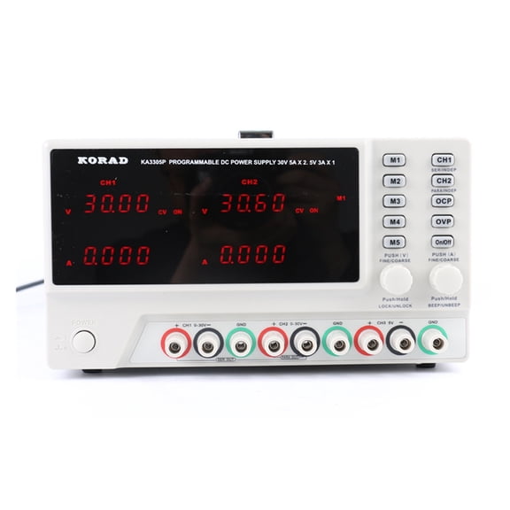KA3305P Precision Variable Programmable Adjustable 30V 5A 3A USB RS232 Ports Digital DC Triple Linear Power Supply Lab Grade ,Test accurately