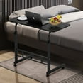 thumbnail image 1 of KAAYEE 27"-39"Height Adjustable Rolling Sewing Table Computer Desk for Sofa,Bedroom,Black, 1 of 6