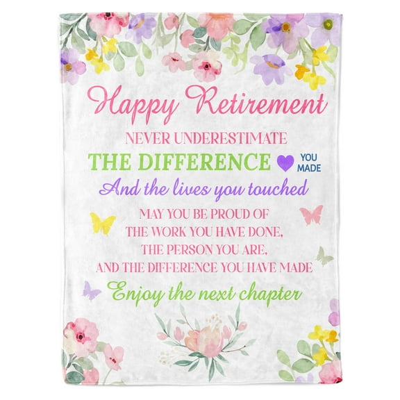 KAAYEE Best Retirement Gifts for Women Men,Throw Blanket 60 x 50 Inch, Goodbye Going Away Gift,Leaving Gifts for Coworkers Friends,Pink