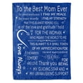 thumbnail image 1 of KAAYEE Blanket for Mom Gifts, Mom Birthday Gifts Ideas from Daughter & Son, Present for Best Mother in Law, Throw Blanket 60" × 50", 1 of 7
