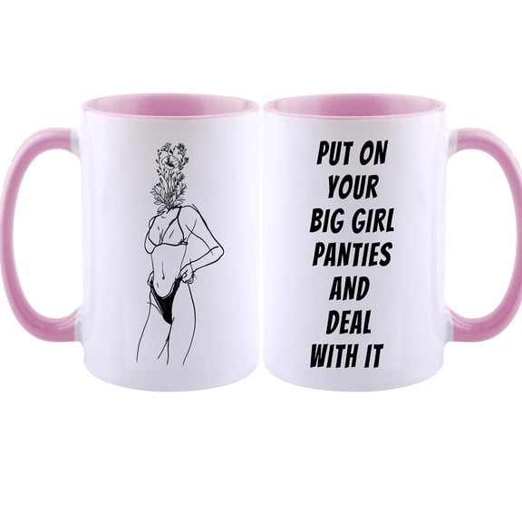 KAAYEE Funny Coffee Mug For Men Women,Inspirational Novelty Cup for Gift,Best Gag Gift For Office Worker Employee Boss Coworkers,Pink
