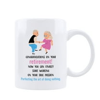 KAAYEE Funny Retirement Gift for Women Men Dad Mom,Retired Mug for Coworkers Birthday,11oz Ceramic Coffee Cup