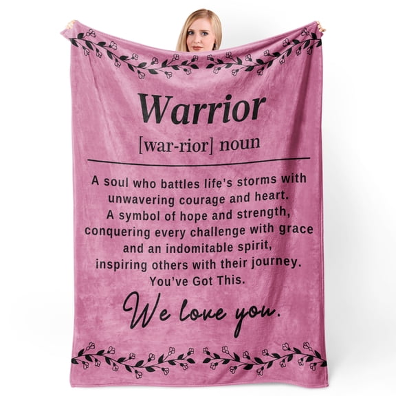 KAAYEE Get Well Gifts for Women After Surgery,Thinking of You Gift for Mom Friend Sister,Feel Better Inspirational Gifts for Women,Get Well Soon Gift,Purple Blanket 50"x60"