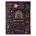 thumbnail image 1 of KAAYEE Teacher Appreciation Gifts Blanket-Teacher Gifts for Women Men-Teacher's Day Gifts-Teacher Graduation Birthday Back to School Gifts Throw Blankets,Black,60"x50", 1 of 7