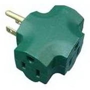 KAB3FT-1 Green 3 Outlet Indoor Adapter