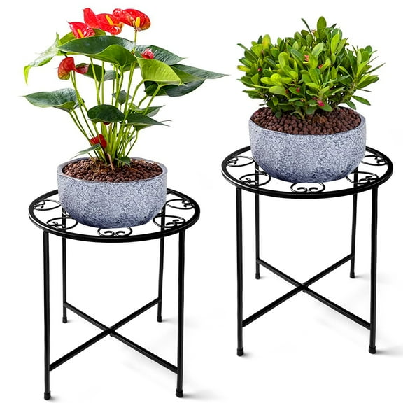 KABB 2 Tall Flower Pot Stand, Creative Decor with Minimalist Style