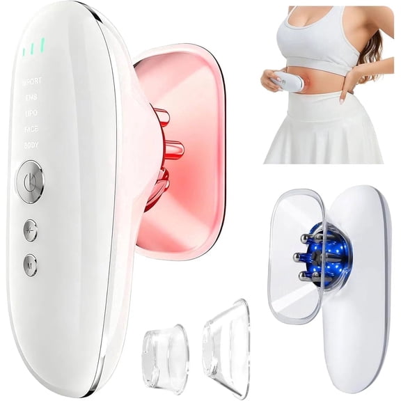 KABB 5-in-1 Body Massager, Portable Handheld Full Body Care Tool for Face Belly Waist Arms Legs, Home Use