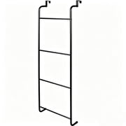 KABB Black Metal Door-mounted Towel Rack / Coat Hook, Suitable for Kitchen, Bathroom, Bar, Home, Door-mounted Towel Rack, Bathroom Door-mounted Towel Rack, Hanging Towel Rack