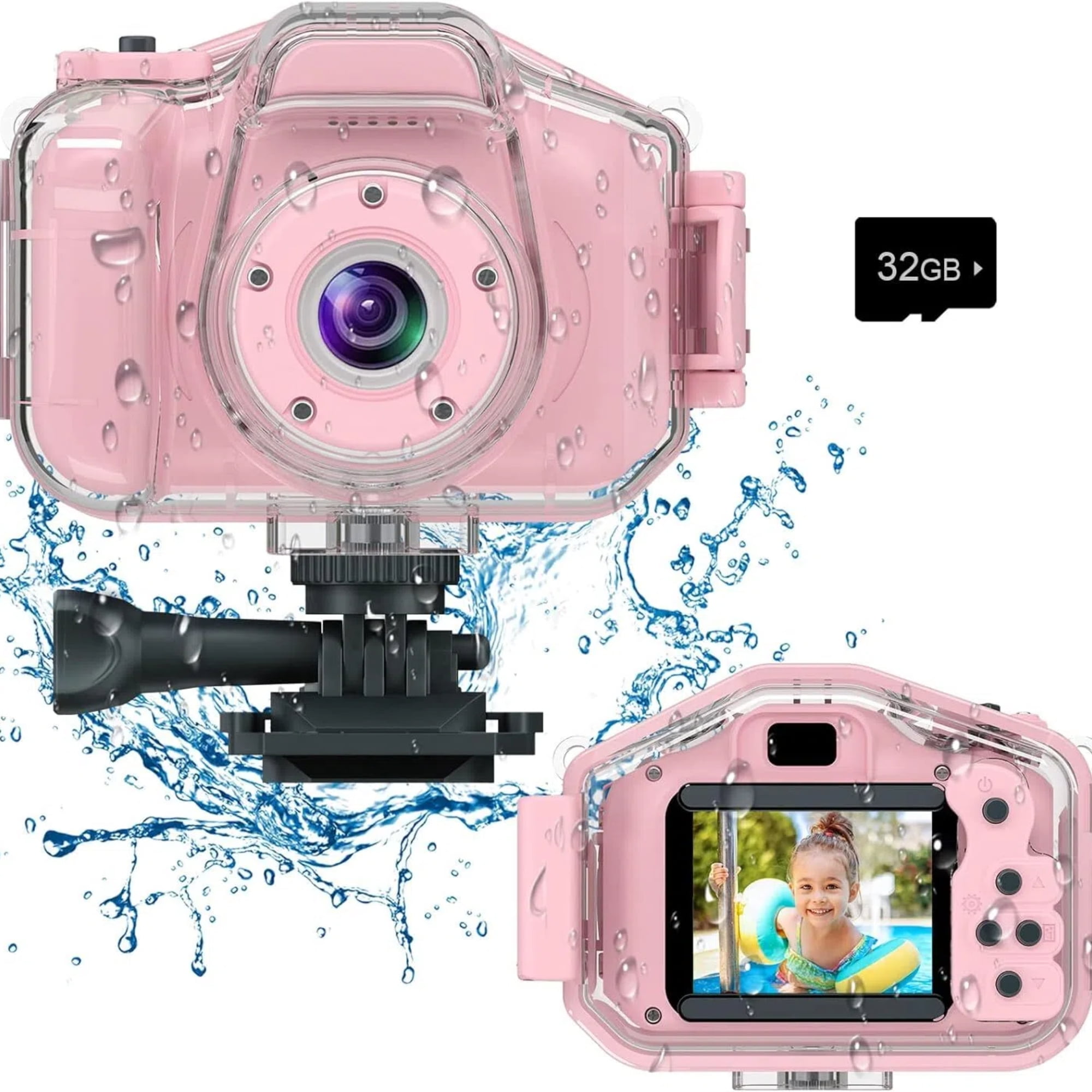 KABB Kids Waterproof Camera Children Underwater HD Video Digital