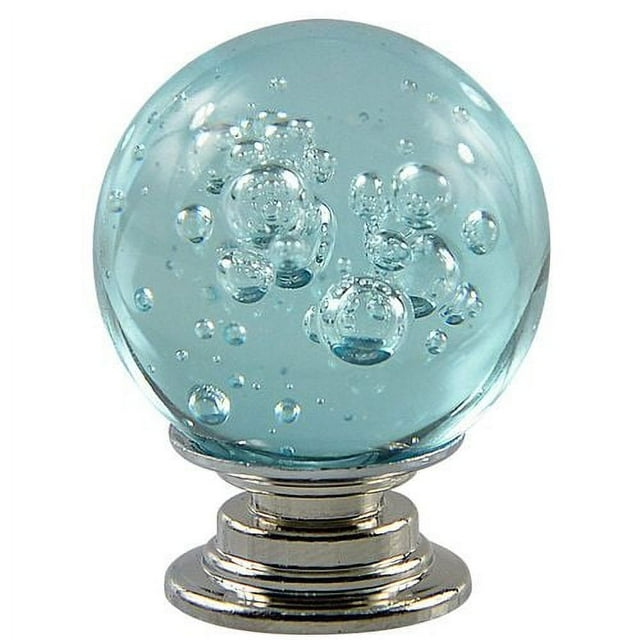 KABOER 4 Packs Crystal Glass Cabinet Knob 30mm Round Crystal Drawer Pulls for Cabinets,Wardrobes,Drawers,Dresser