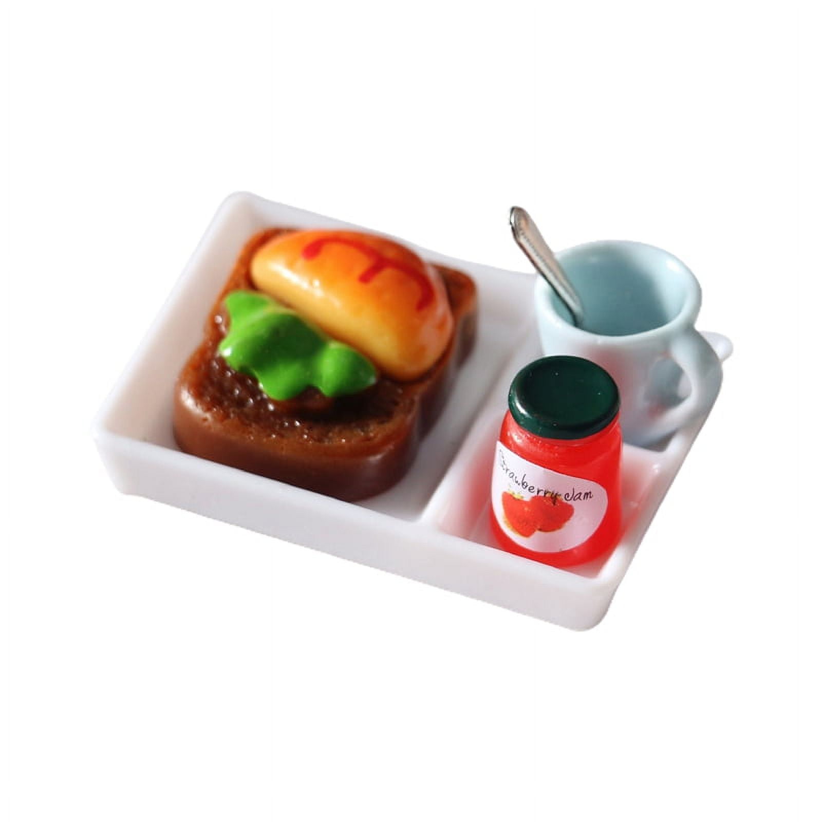 KABOER Miniature 112 Scale Mini Food Pretend Play Kitchen Games Mini