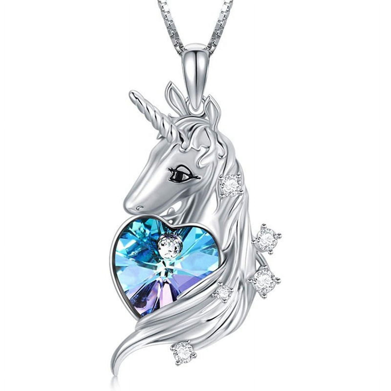 Buy Apopow Rainbow Unicorn Pendant Necklace Gift for Girl Women at Amazon.in