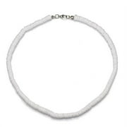 PWFE KABOER White Round Shell Necklace for Men and Women-Hawaiian Clam Surfer Necklace,Trendy Summer Beach Shell Necklace Choker for Men and Women(Style 2,13.77 in)