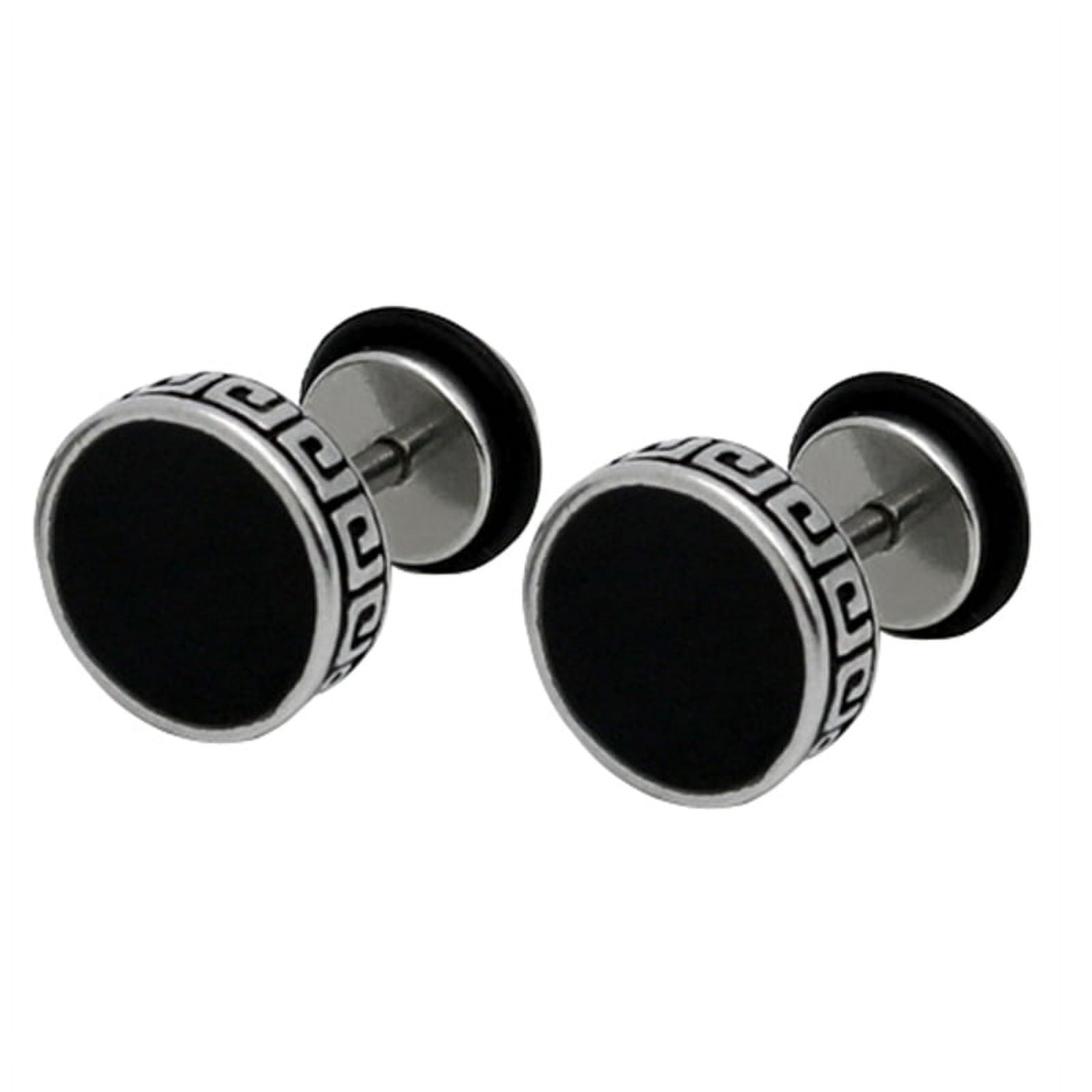 KABOER dependable New Men Earrings Punk Earrings Man Titanium Steel Earrings for Birthday Valentine s Day Anniversary None 1 Black