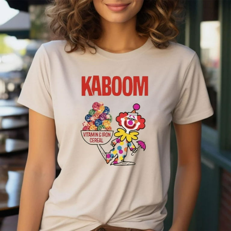 KABOOM CEREAL T SHIRT GENERAL MILLS CLOWN TEE BREAKFAST Walmart