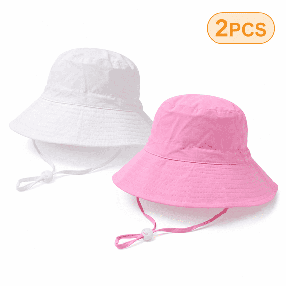 Summer Sun Hat, Adjustable Beach Hat with Wide Brim