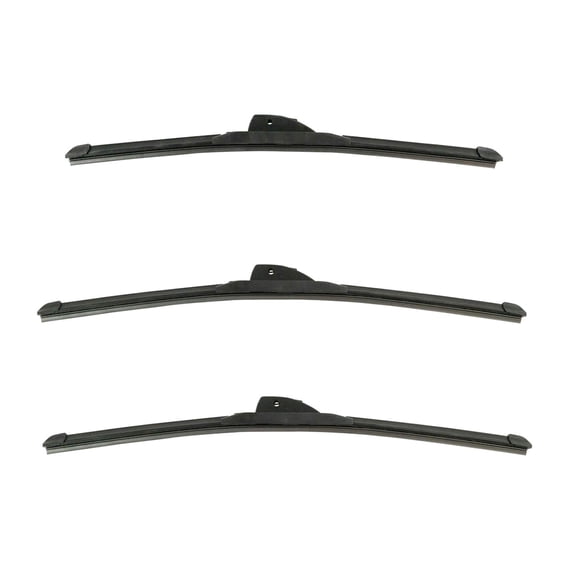 KABULUKA Tech Windshield Wiper Blade Front & Rear 3pc Set for CRX 1990-1991 for Civic 1990-1991 for Expedition 2003-2007 for Montero Sport 1997-2004 for Navigator 2003-2007 19-200 a-20-M