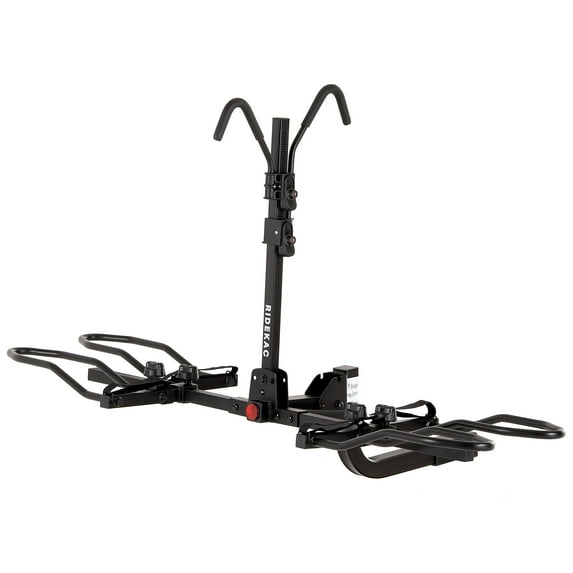 KAC K2 Sport 2" Hitch Mounted Bike Rack with Locking Mechanism, Black