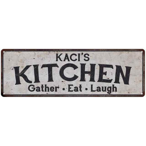 KACI's Kitchen Gift Rustic Chic Decor Gift 6x18 Sign 206180051108