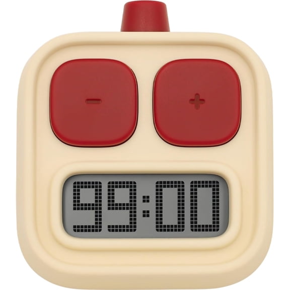 KADAMS Digital Kitchen Timer, Magnetic Countdown & Count-Up Timer for Cooking, Baking, Classroom, Office, Kids, Teachers, Large LCD Display, Stand & Hook - Yellow