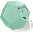 thumbnail image 1 of KADAMS Pomodoro Cube Countdown Timer, 11 Preset Intervals (1–90 Min), Flip Timer with Sound, Vibration & Silent Modes, Rechargeable Focus Tool for Study, Kitchen, ADHD (Green), 1 of 7