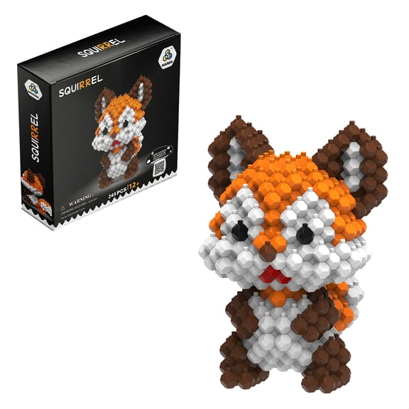 KADELE 3D Squirrel Building Blocks Set - Challenging Assembly Puzzle for Teens & Adults 12+, STEM Educational Toy, Creative Home Decoration Gift