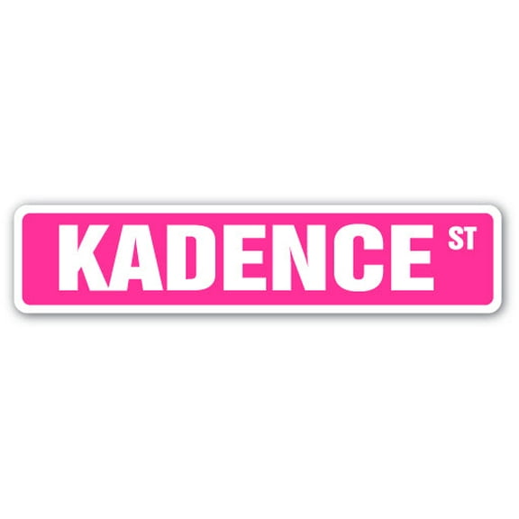 KADENCE Street Sign Childrens Name Room Sign | Indoor/Outdoor |  30" Wide