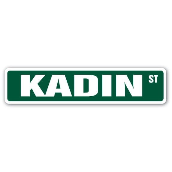 KADIN Street Sign Childrens Name Room Sign | Indoor/Outdoor | 36" Wide