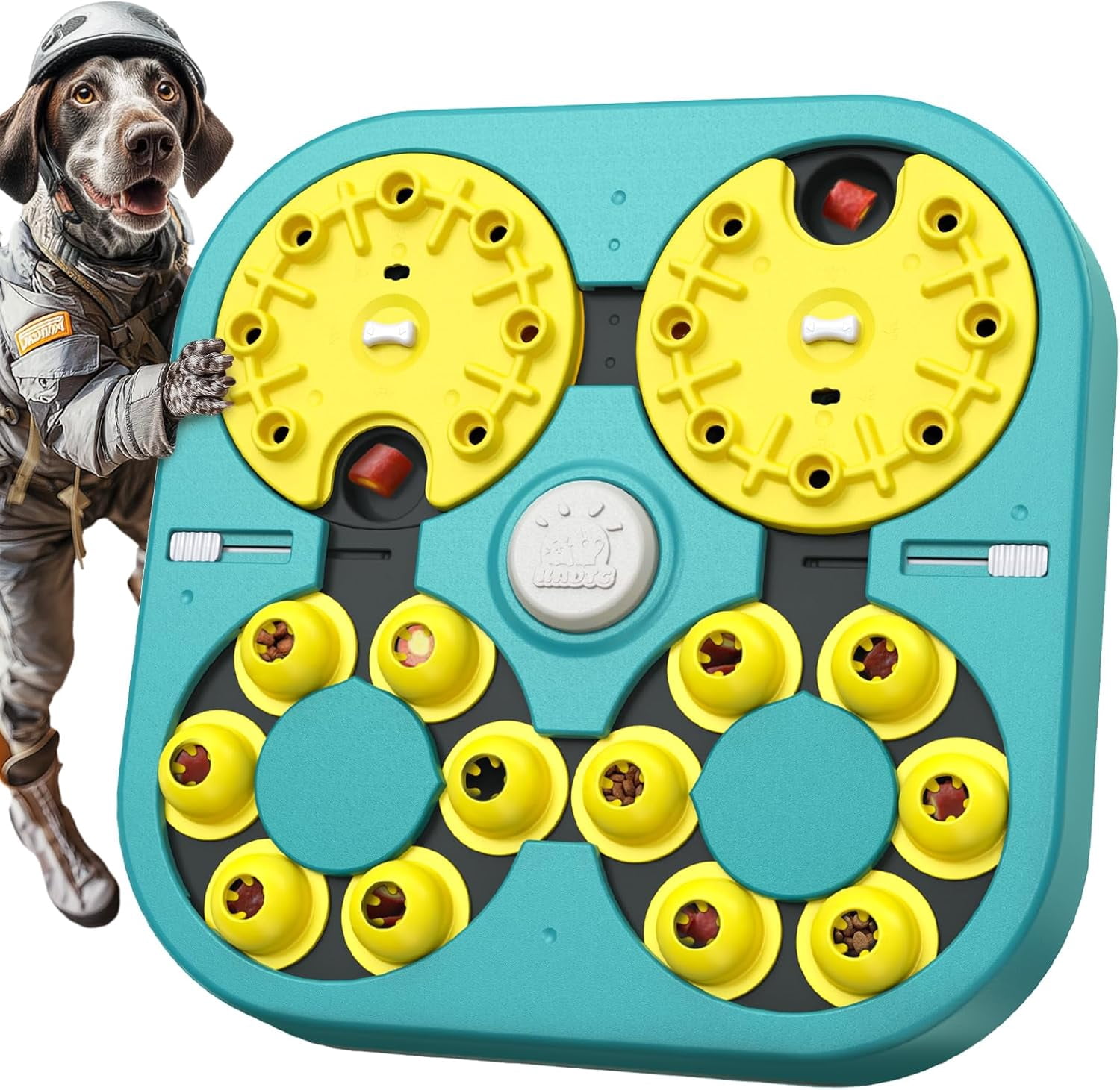 KADTC 5-Level Dog Puzzle Toy, 6 Ways to Play, Extra-Large Treat