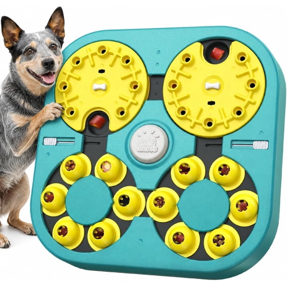 KADTC Dog Puzzle Toy, XL Size, 5 Levels in 1 & 6 Ways to Play, Beginner to Expert Difficulty, Mental Stimulation Enrichment Toy for Smart Dogs