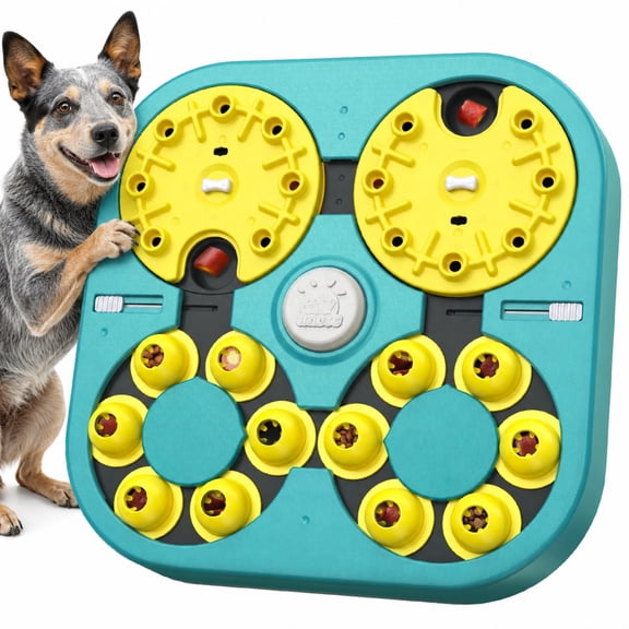 KADTC Dog Puzzle Toy, XL Size, 5 Levels in 1 & 6 Ways to Play, Beginner to Expert Difficulty, Mental Stimulation Enrichment Toy for Smart Dogs