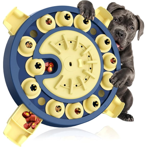 KADTC Dog Puzzle Toy, Large Size, 3 Levels of Step-by-Step Challenge 4 Ways to Play Beginner to Advanced Slow Feeder & Mental Stimulation for Smart Dogs Enrichment Toys