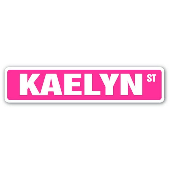 KAELYN Street Sign Childrens Name Room Sign | Indoor/Outdoor | 30" Wide