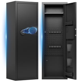 KAER 10-12 Biometric Gun Safe, Quick Access Unassembled Rifle Safe for Rifle and Shotgun, Gun Cabinet with Removable Rifle Rack