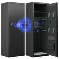 thumbnail image 1 of KAER 10-12 Gun Safe, Fingerprint Rifle Safe, Quick Access Gun Safe for Rifle and Shotgun, Unassembled Gun Cabinet with Removable Shelf and Rifle Rack, 1 of 9