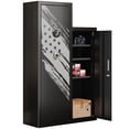 thumbnail image 1 of KAER 8-10 Gun Safe, Large Gun Safe for Rifle and Pistol, Assembled Gun Cabinet & Unassembled Storage Cabinet with Removable Shelf for Home, 1 of 9