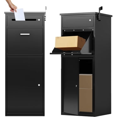 YITAHOME Large Package Delivery Mailbox With Coded Lock - Wall Mount, Weatherproof, 19.7x13.4x8.7 Inches