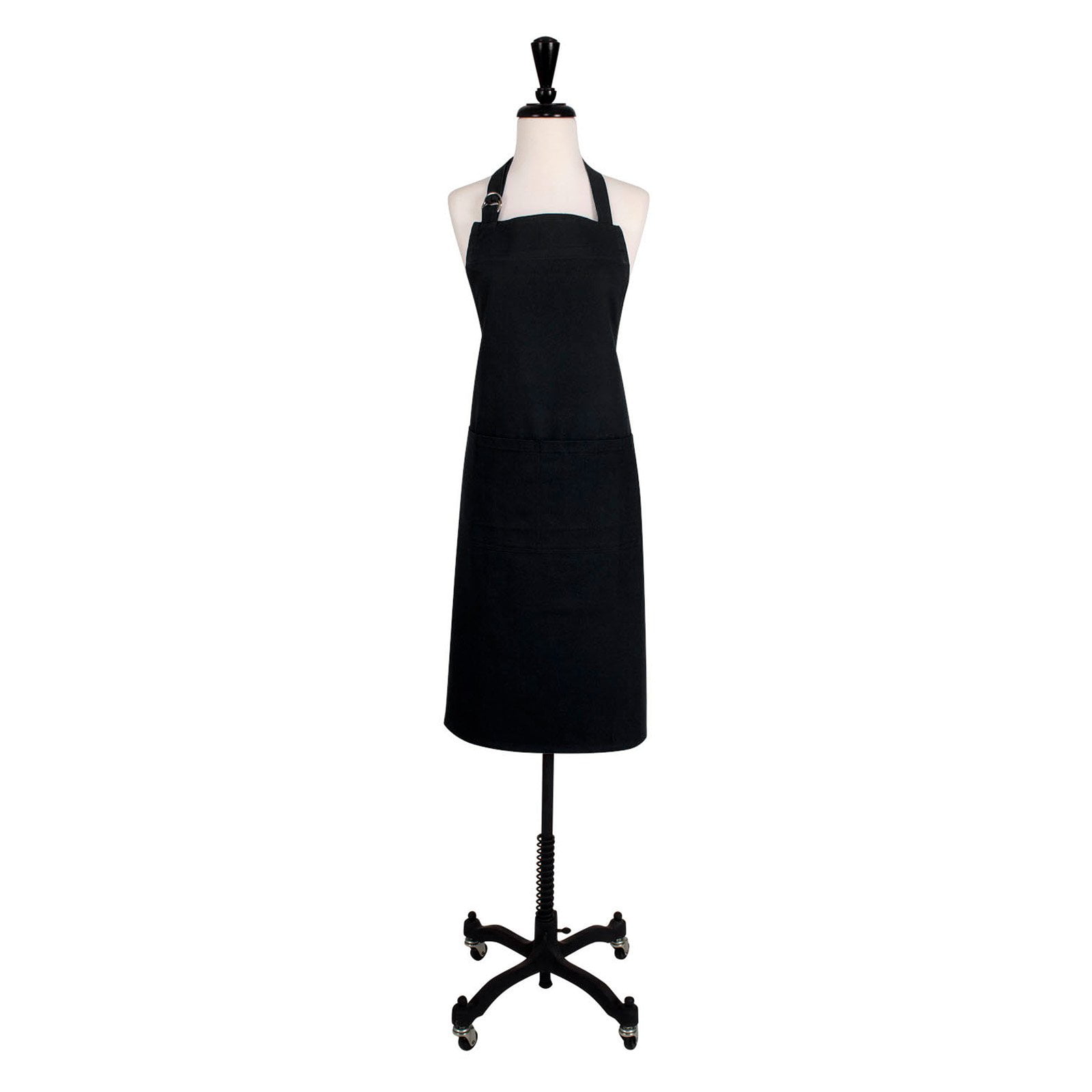 KAF Home Adjustable Twill Butcher Cut Chef's Apron - Black