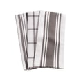 thumbnail image 1 of KAF Home Centerband/Basketweave/Windowpane Kitchen Towels, Set of 3, Pewter, 1 of 5