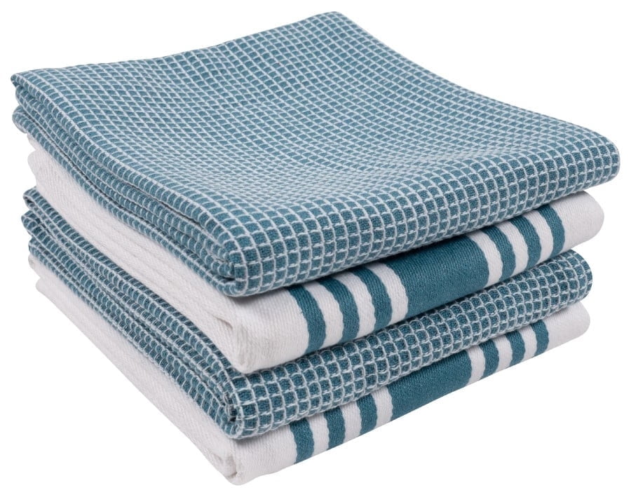 KAF Home Madison Set of 4 Absorbent, Durable and Soft Kitchen Towels ...