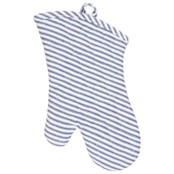 KAF Home Metro Stripe Oven Mitt, Blue